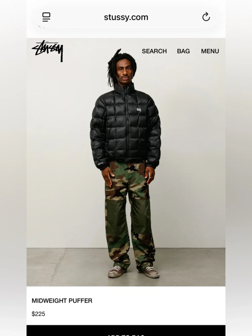 Stussy Midweight puffer - Picture 3 of 4